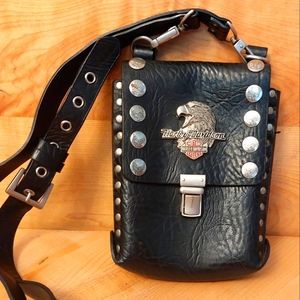 Vintage Harley Davidson Leather Crossbody bag